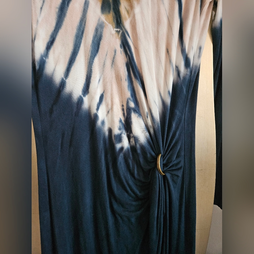 YOUNG FABULOUS & BROKE Bennet Long Sleeve Tie Dye Maxi Dress | SZ S - Picture 6 of 9